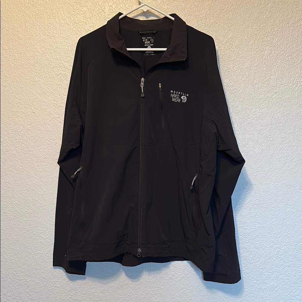 Mountain Hardwear Men’s Full Zip Black Lightweight Jacket (XL)